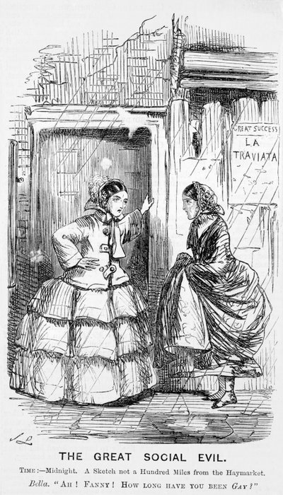 Das große soziale Übel, Punch, 1857 von John Leech